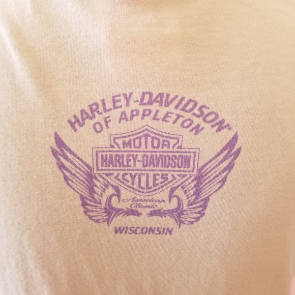 Harley-Davidson Women's White Eagle Appleton WI Short Sleeve TShirt Small - Picture 4 of 6